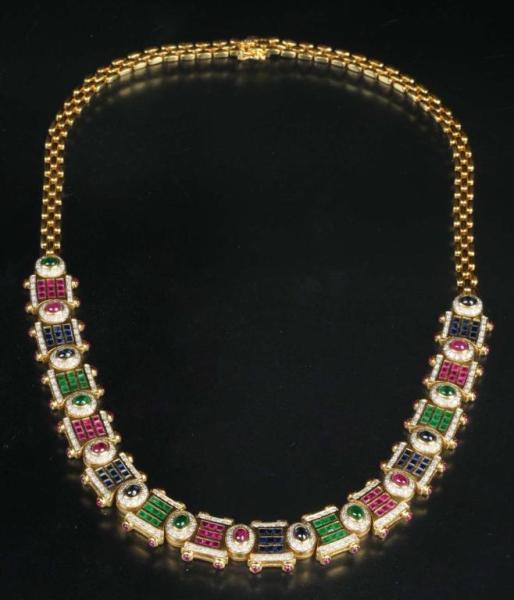 Appraisal: Antique Jewelry K Y Gold Necklace Description Weighs pennyweights Contains