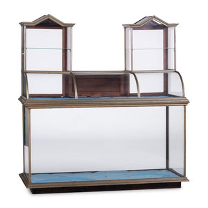 Appraisal: A Metal Frame Store Display Case th Century Height x