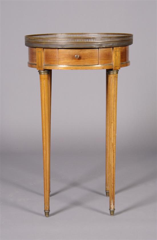 Appraisal: A Louis XVI Style Bouillotte Table Colbys Height x diameter