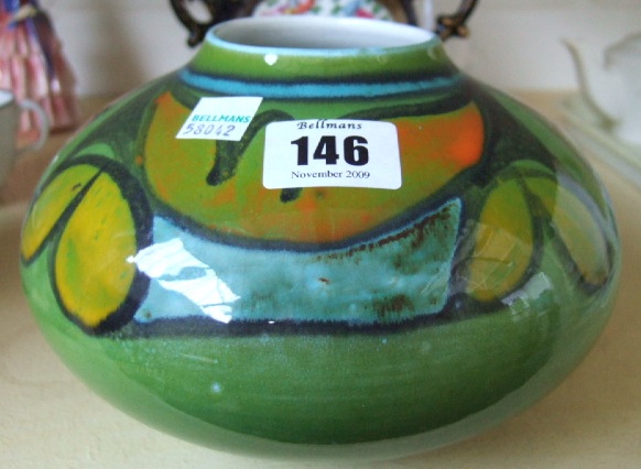 Appraisal: A Poole vase of ovoid form from the Delphis range