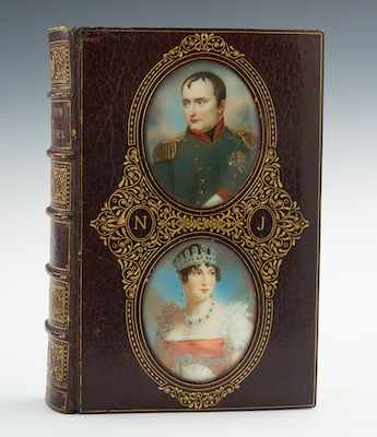 Appraisal: A Cosway Style Binding by Bayntun with Double Portraits of