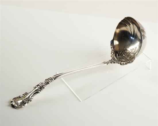 Appraisal: A th C Wilcox Evertsen Sterling Soup Punch Ladle -