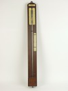 Appraisal: BAROMETER - Early th C English barometer mounted on walnut