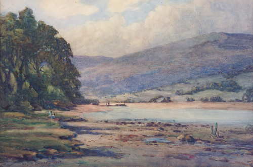 Appraisal: Walter Emsley British - On the Conway River North Wales