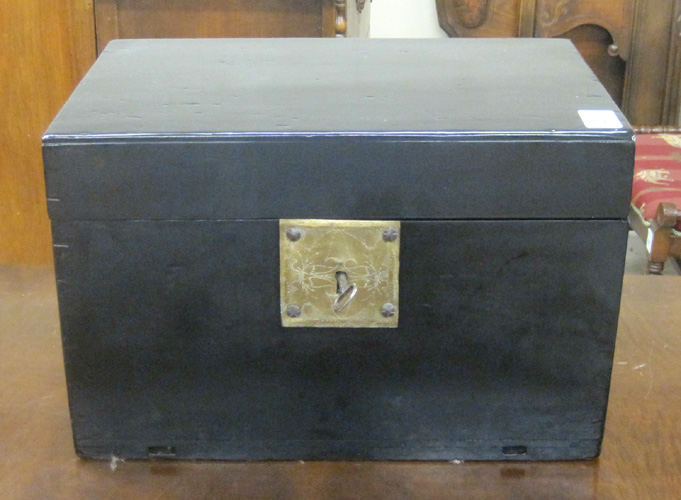 Appraisal: CHINESE SCRIBE'S CHEST of rectangular form with locking lift top