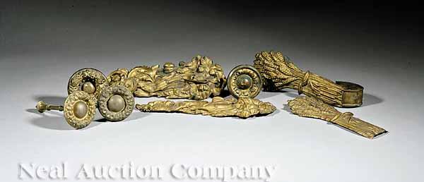 Appraisal: Eight Antique American Curtain Tie Backs th c four round