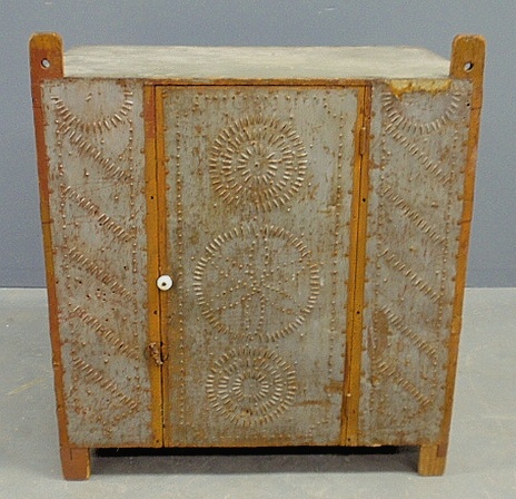 Appraisal: - Punched tin pie safe c h x w x