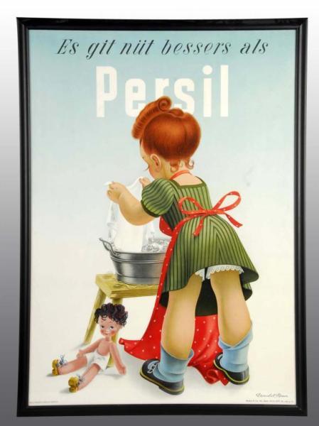 Appraisal: Paper Persil Soap Poster Description European Condition Near Mint Size