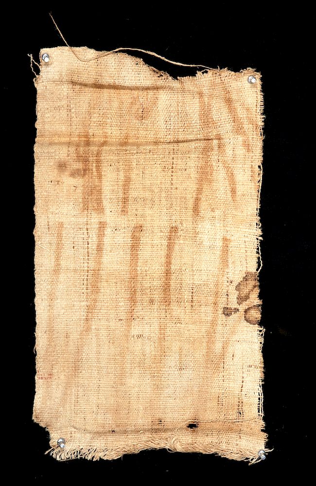 Appraisal: Large Section of Egyptian Ptolemaic Mummy Cloth Egyptian Ptolemaic ca