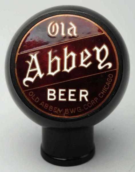 Appraisal: Old Abbey Beer Tap Knob Clean face with one minor