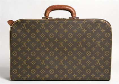 Appraisal: Louis Vuitton monogram canvas mini suitcase Soft-sided with leather handle