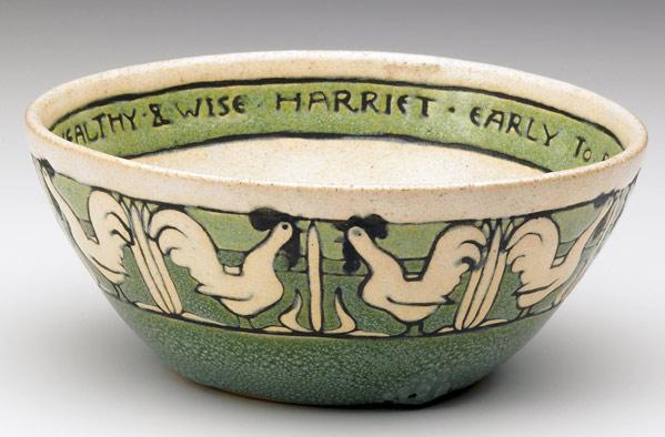 Appraisal: SATURDAY EVENING GIRLS Rare and early bowl decorated by Fanny