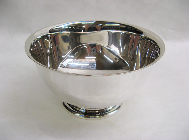 Appraisal: AMERICAN FOOTED STERLING SILVER BOWL in the Paul Revere Reproduction