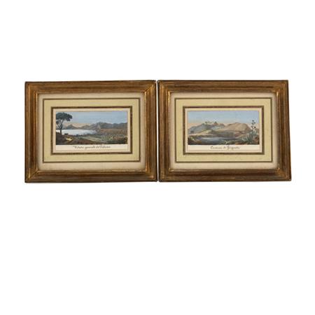 Appraisal: Pair of Framed Italian Prints Estimate -