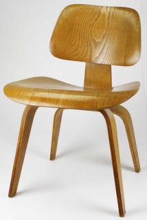 Appraisal: Three Charles Eames- Potato Chip molded plywood mid century chairs