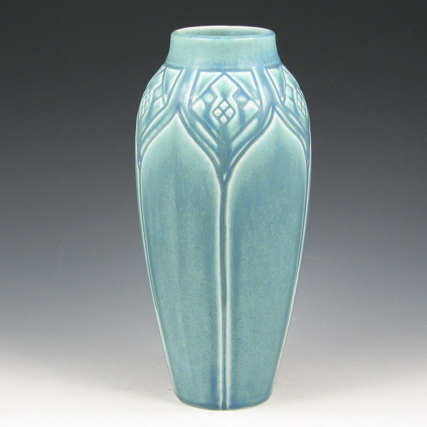 Appraisal: Rookwood Tall Matte Blue Vase - Mint Tall Rookwood matte