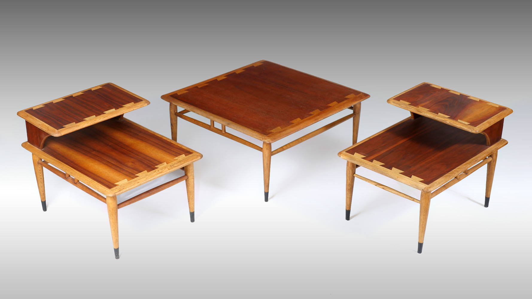 Appraisal: LANE ACCLAIM TABLES - tiered Lane side tables having a