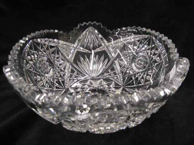 Appraisal: Fry Cut Glass Bowl '' signed excellent