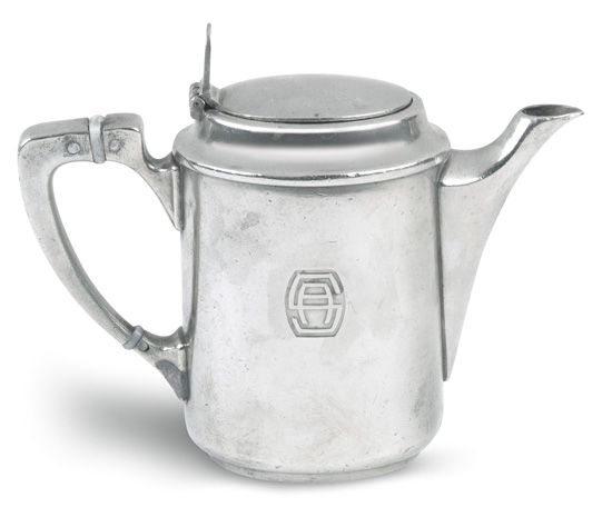 Appraisal: COMPAGNIE de NAVIGATION SUD-ATLANTIQUE Silver hot water pot by Christofle