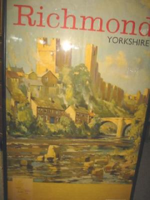 Appraisal: A British Rail poster Richmond Yorkshire by Wesson x ebonised