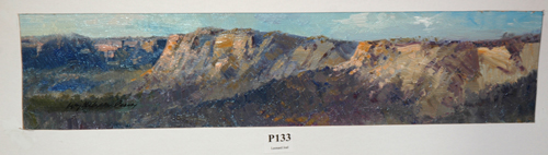 Appraisal: WYKEHAM PERRY BLUR MOUNTAIN RANGE OIL ON BOARD