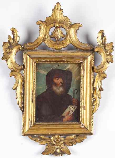 Appraisal: Continental School St Francis of Paula th century oil on