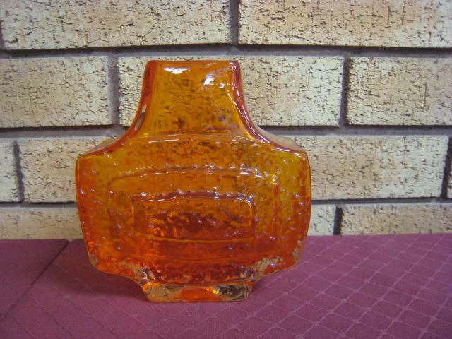 Appraisal: A Whitefriars 'TV' glass Vase in tangerine in high