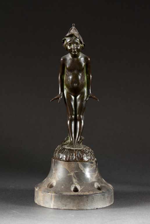 Appraisal: Edward Berge American - Wildflower bronze patinated bronze figure of