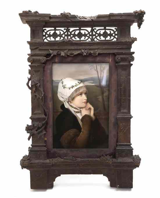 Appraisal: A Berlin K P M Porcelain Portrait Plaque depicting a