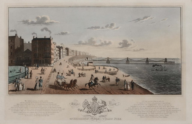 Appraisal: A GROUP OF FOUR FRAMED PRINTS of Chain Pier Brighton