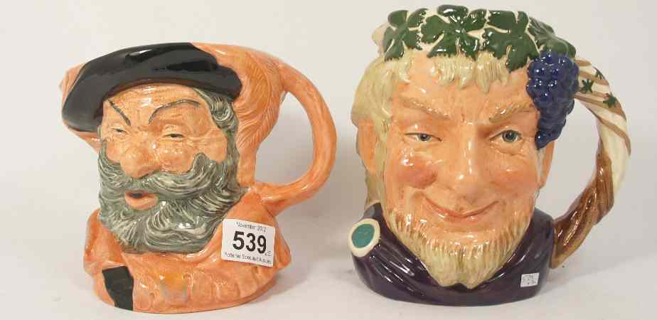 Appraisal: Royal Doulton Large Character Jug Bacchus D and Falstaff D