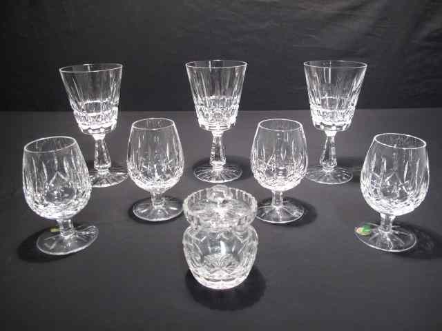 Appraisal: Group lot of Waterford crystal glasses and bowl Includes ''