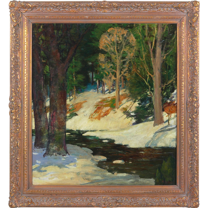 Appraisal: Malcolm Humphreys American - Winter Landscape c oil on canvas