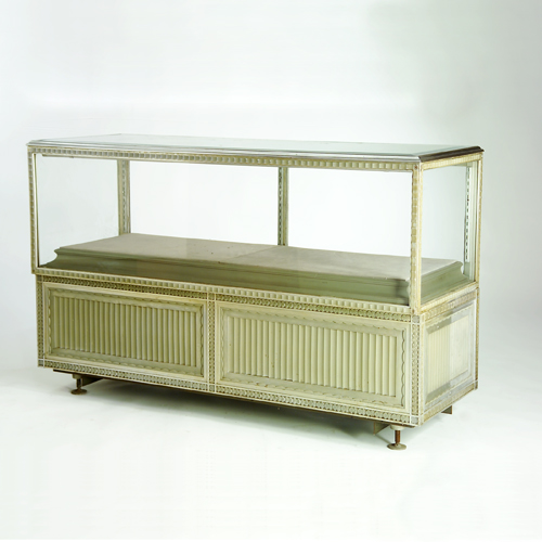 Appraisal: Art Deco display cabinet in cast aluminium designed for Wanamakers