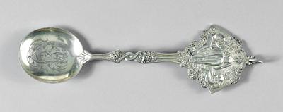 Appraisal: Tiffany Co sterling bonbon spoon Art Nouveau decoration three women