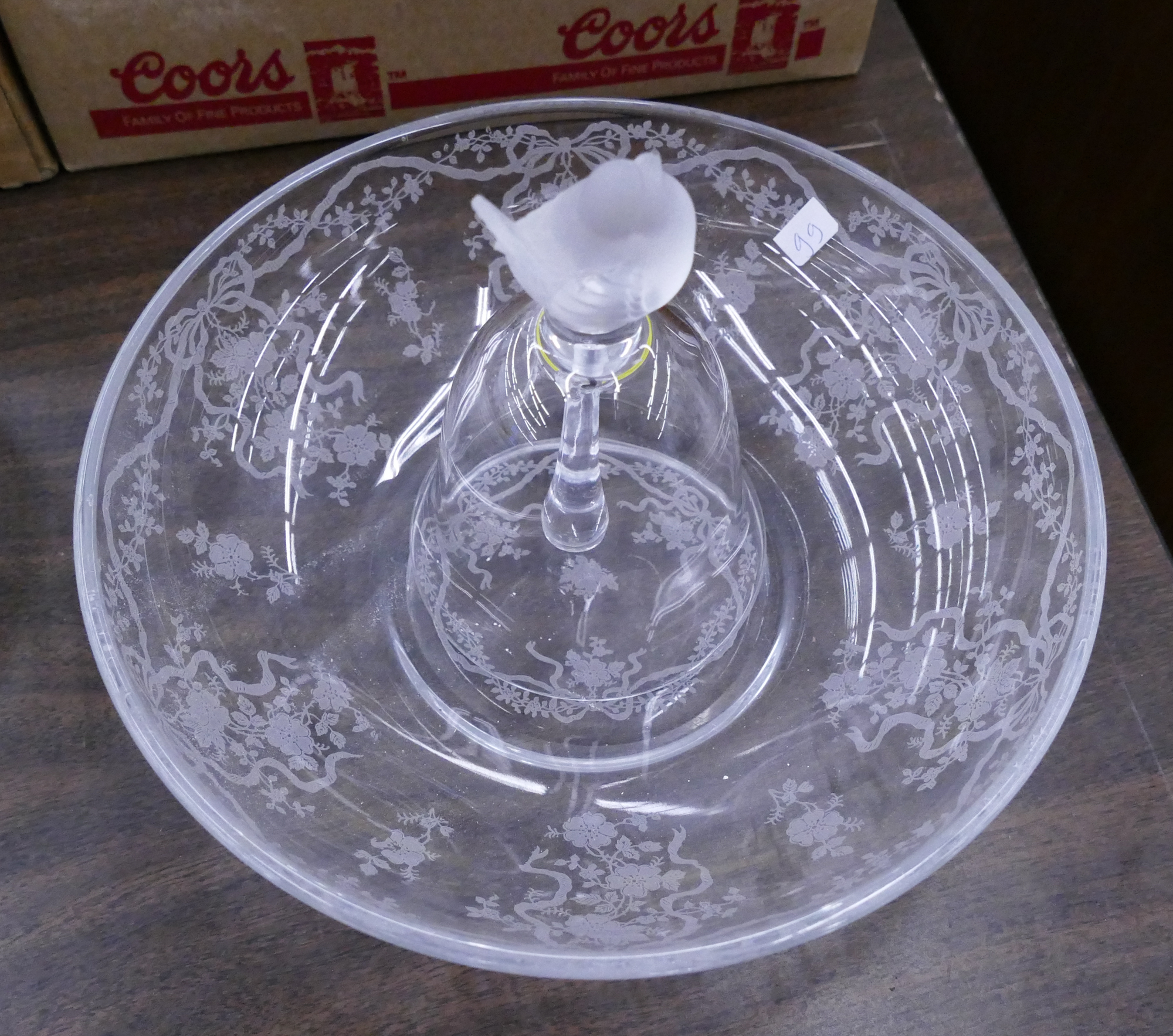 Appraisal: pc Lalique Crystal Bell Etched Bowl- ''