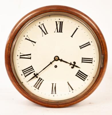 Appraisal: A th Century walnut cased eight-day kitchen dial the ''