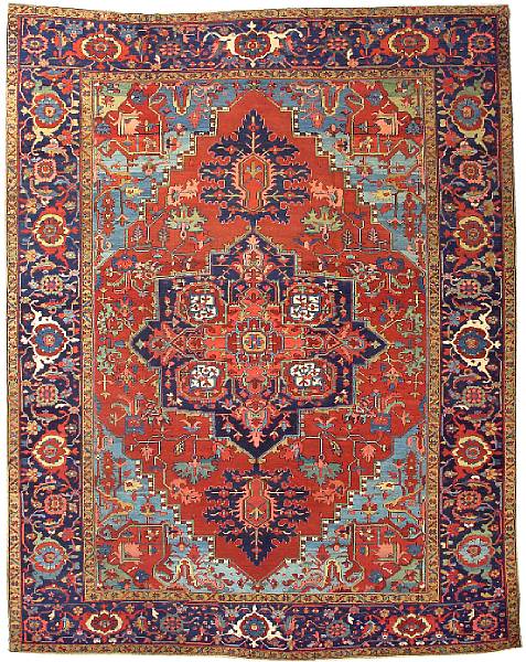 Appraisal: A Heriz carpet Northwest Persia circa size approximately ft in