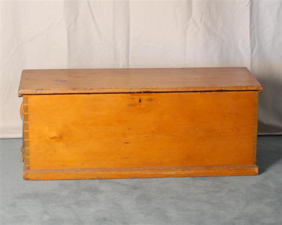 Appraisal: A L th E th C Six-board Lift-top Chest of