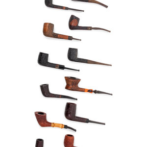 Appraisal: A Group of Twelve Root Briar Smoking Pipes th Century