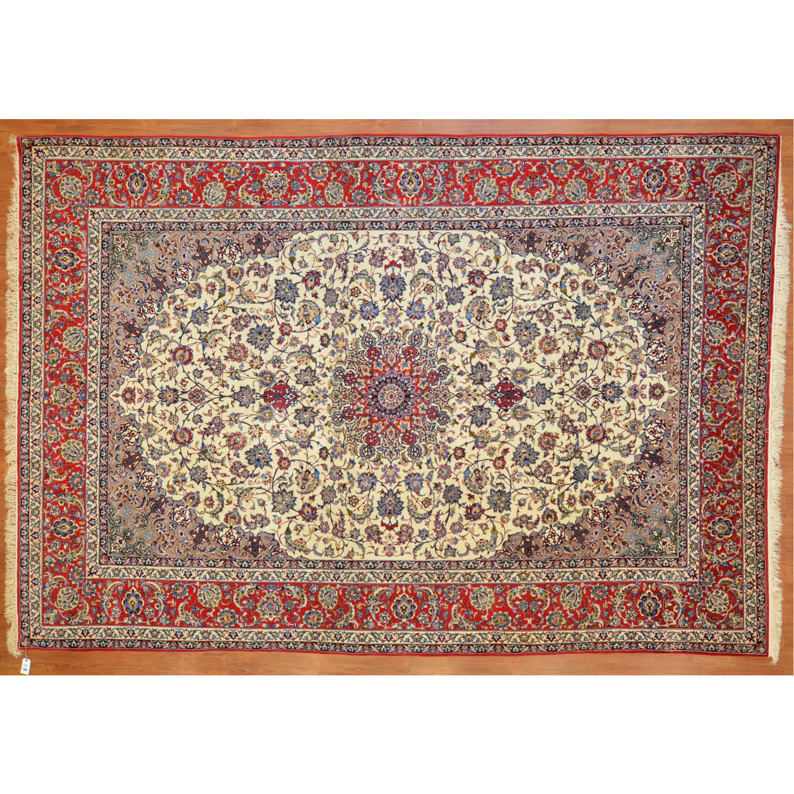 Appraisal: ISFAHAN CARPET PERSIA X Third quarter- th century hand-knotted wool