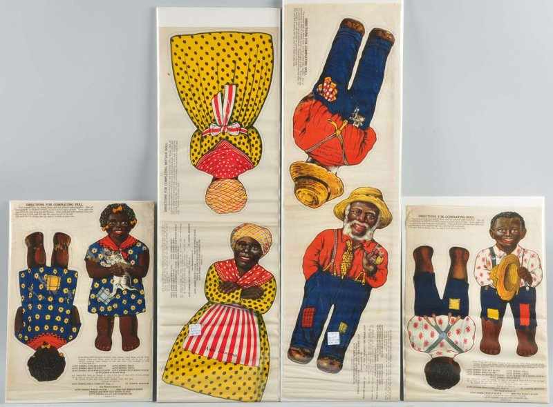 Appraisal: Lot of Aunt Jemima Dolls Description Scarce and unused fabric