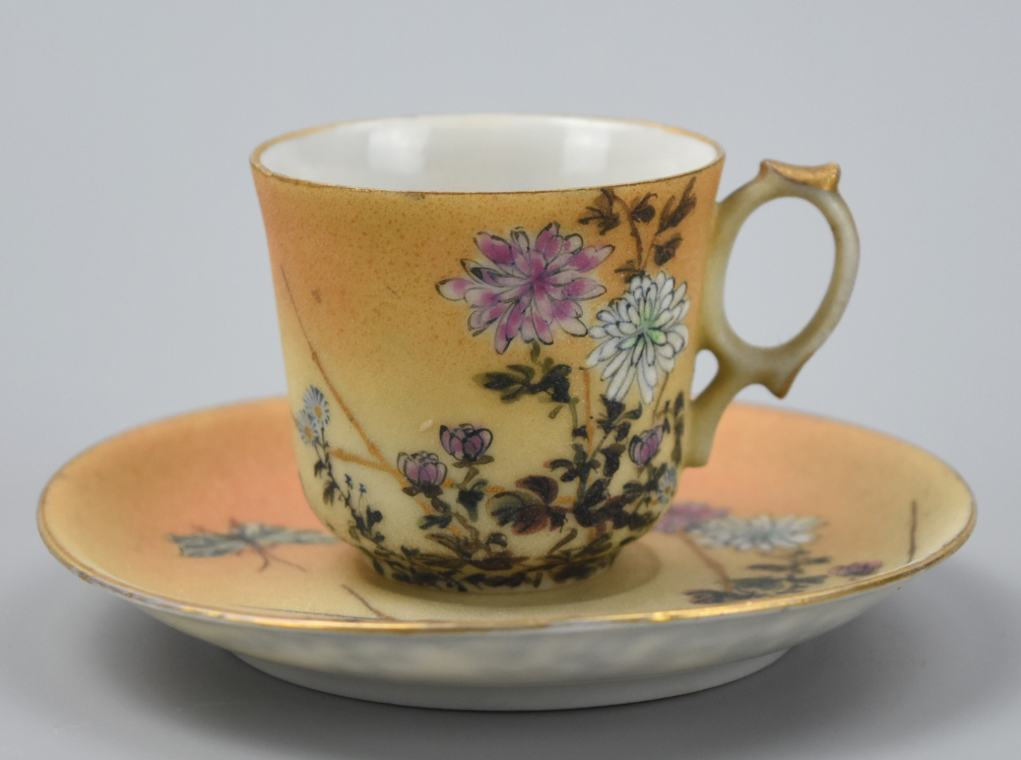 Appraisal: JAPANESE SET OF TEA CUP SAUCER TH C - An