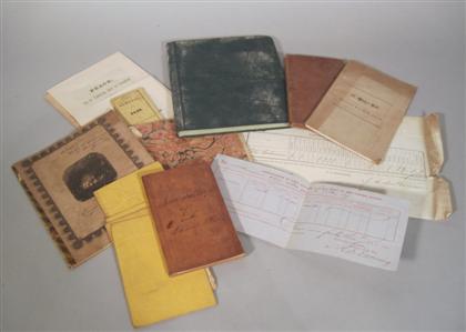 Appraisal: Lot Manuscript Diaries School Exercise Books Pamphlets Ephemera - Ca