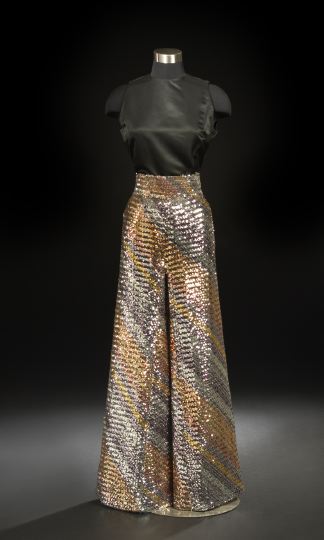 Appraisal: Scaasi Two-Piece Evening Outfit consisting of palazzo pants and a