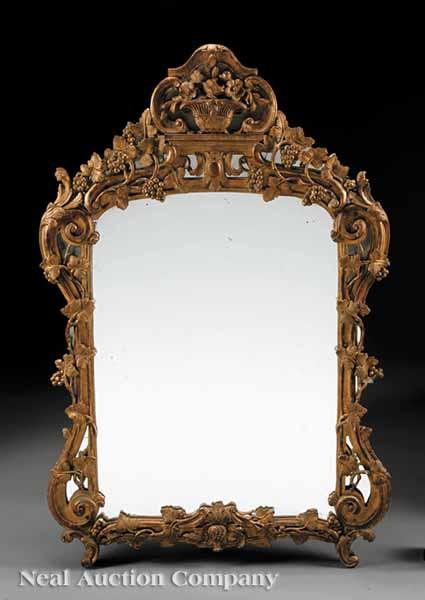 Appraisal: An Antique French Carved Mirror probably late th early th