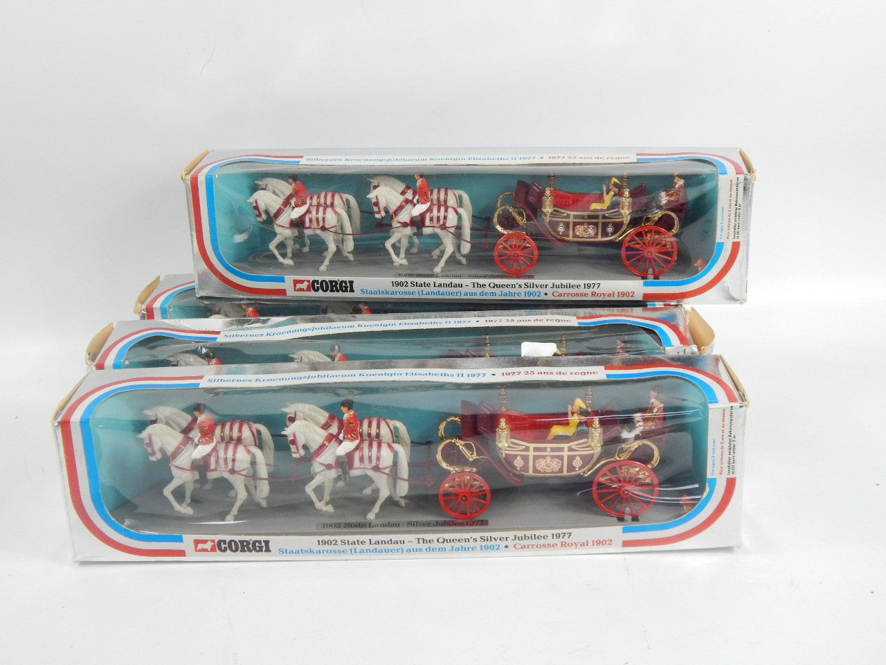 Appraisal: Four Corgi Queen's Jubilee State carriages boxed AF