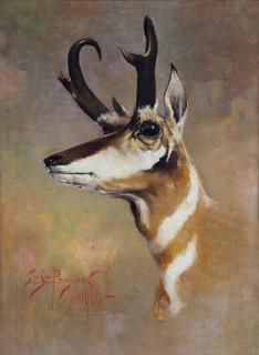 Appraisal: Antelope by E S Paxson E S Paxson - oil