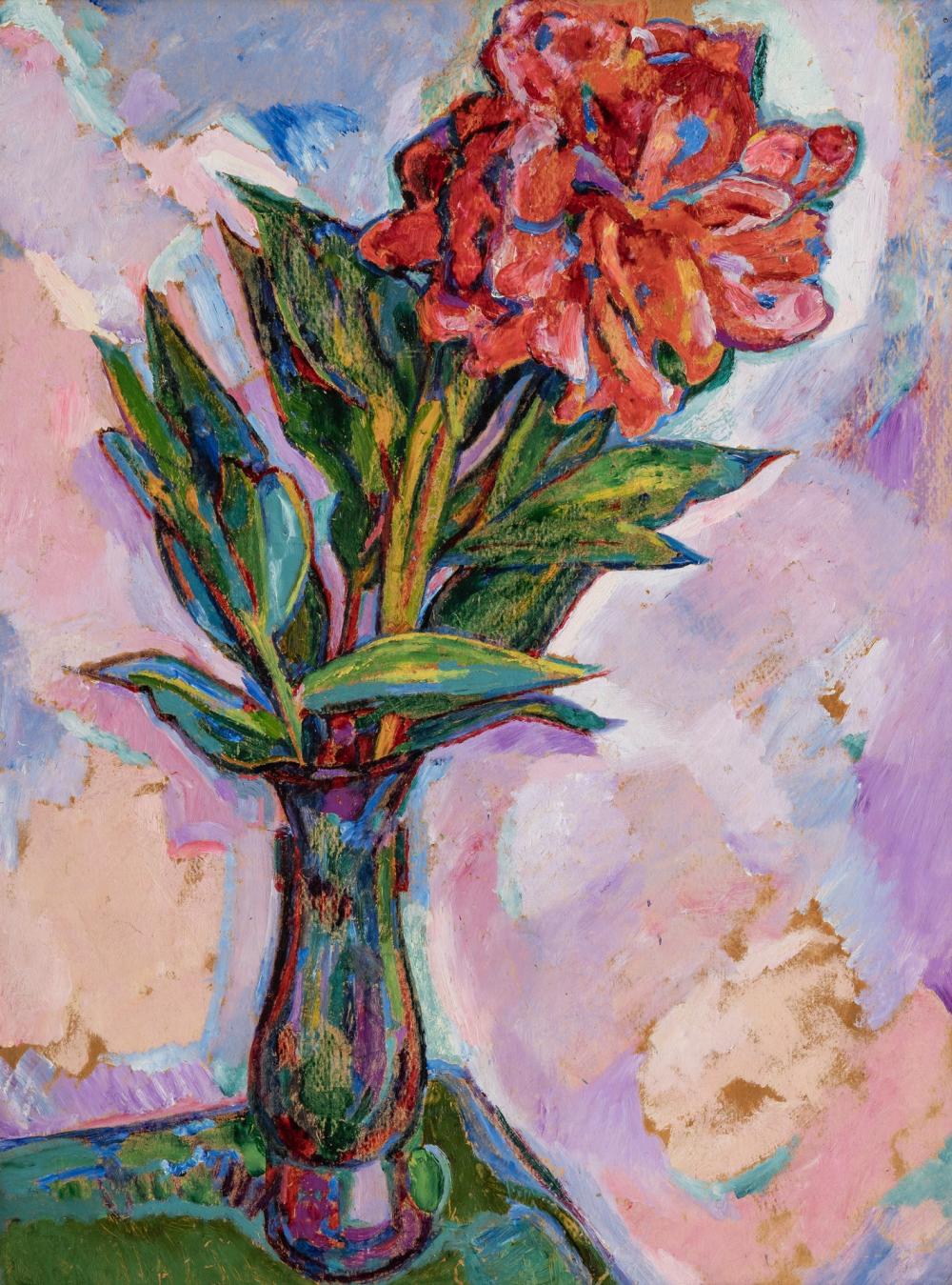 Appraisal: JEROME S BLUM American - Floral Still Life ca oil