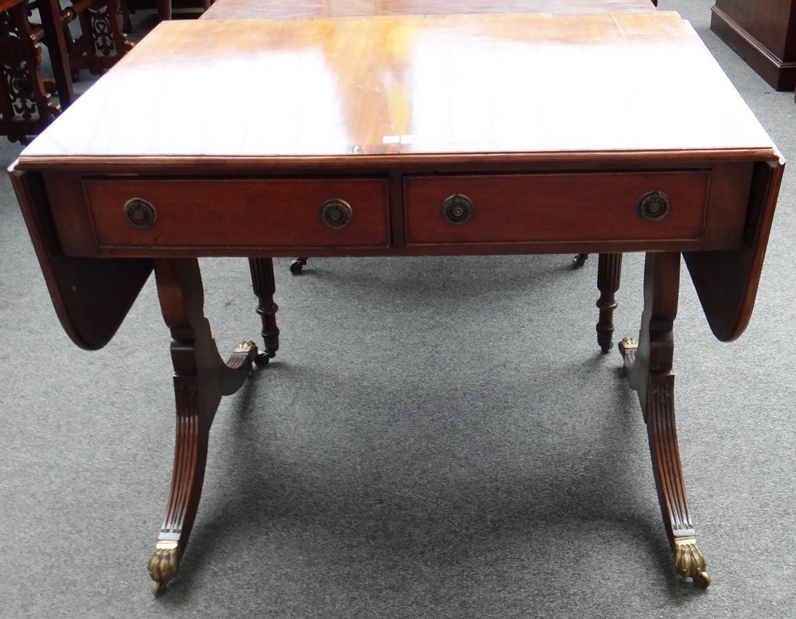 Appraisal: An early th century mahogany Pembroke table the pair of